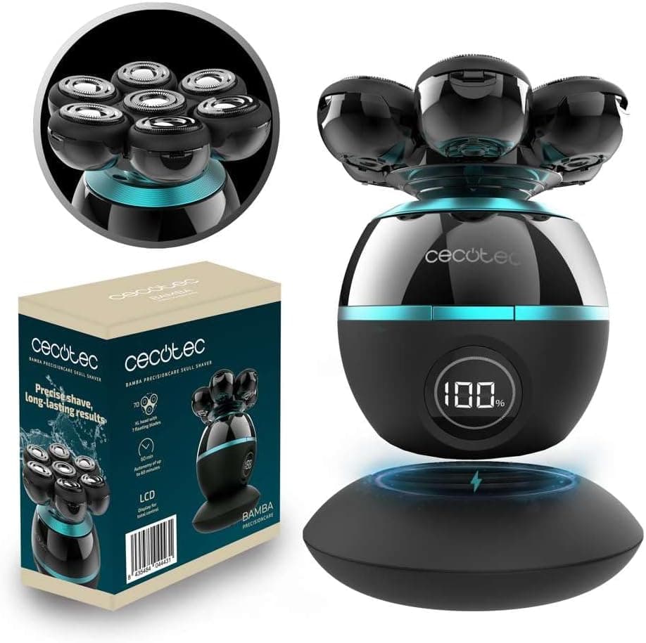 CECOTEC - Máq. Barbear Bamba PrecisionCare Skull Shaver 4443