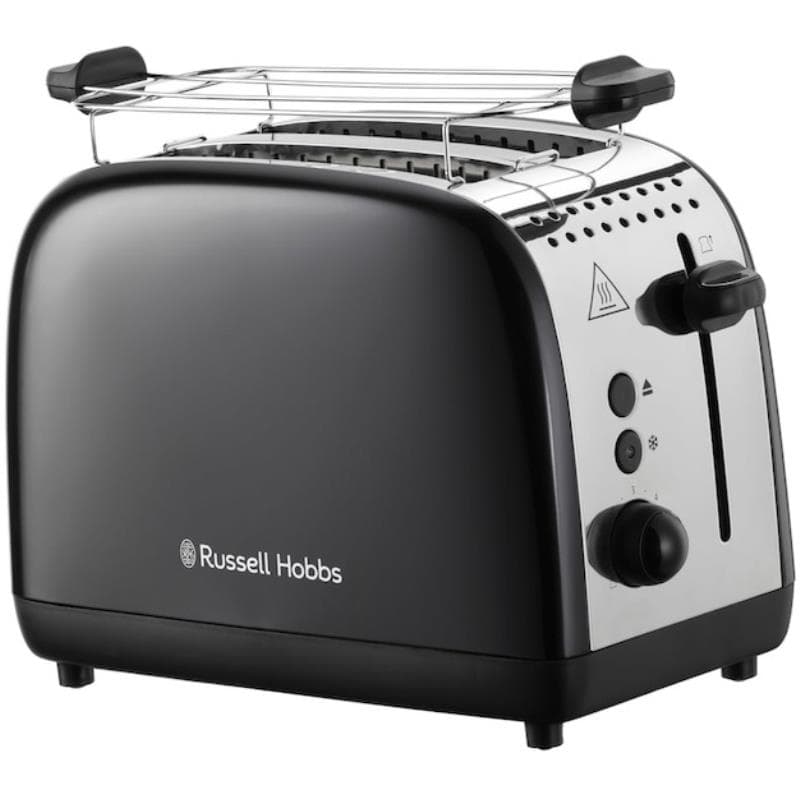 Torradeira Russell Hobbs Colours Plus 26550-56 para 2 Fatias com 6 Níveis de Tostagem e Função Descongelar – Preta