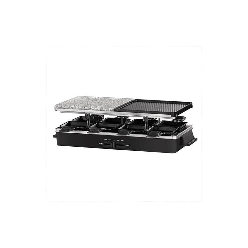 Raclette Elétrica 3 em 1 Russell Hobbs Fiesta 26280-56 para 8 Pessoas com Pedra Natural e Placa Reversível – 1400 W