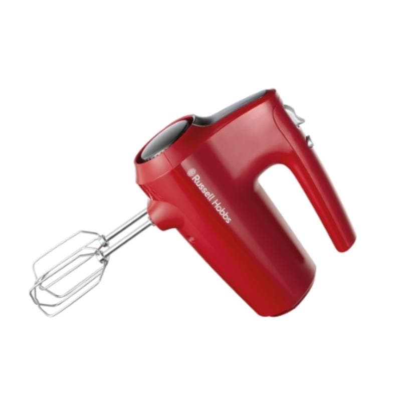 Batedeira Manual Russell Hobbs Desire 27150-56 com 5 Velocidades, Função Pulse e Acessórios para Massas – Vermelha