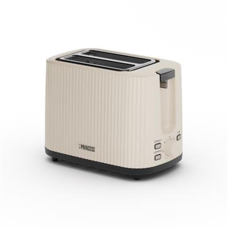 Torradeira Princess Wave 142337 para 2 Fatias 930 W com 7 Níveis de Tostagem – Creme