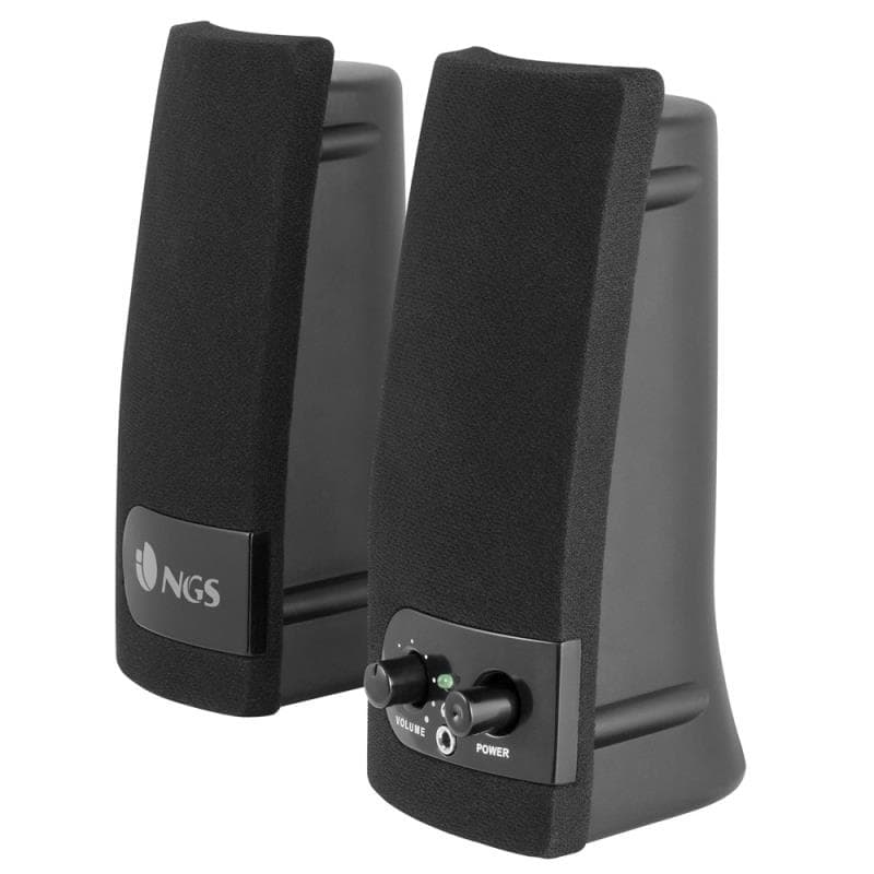 Colunas 2.0 NGS SoundBand 150 para PC 4 W RMS com Alimentação USB, Controlo de Volume e Jack 3,5 mm – Pretas