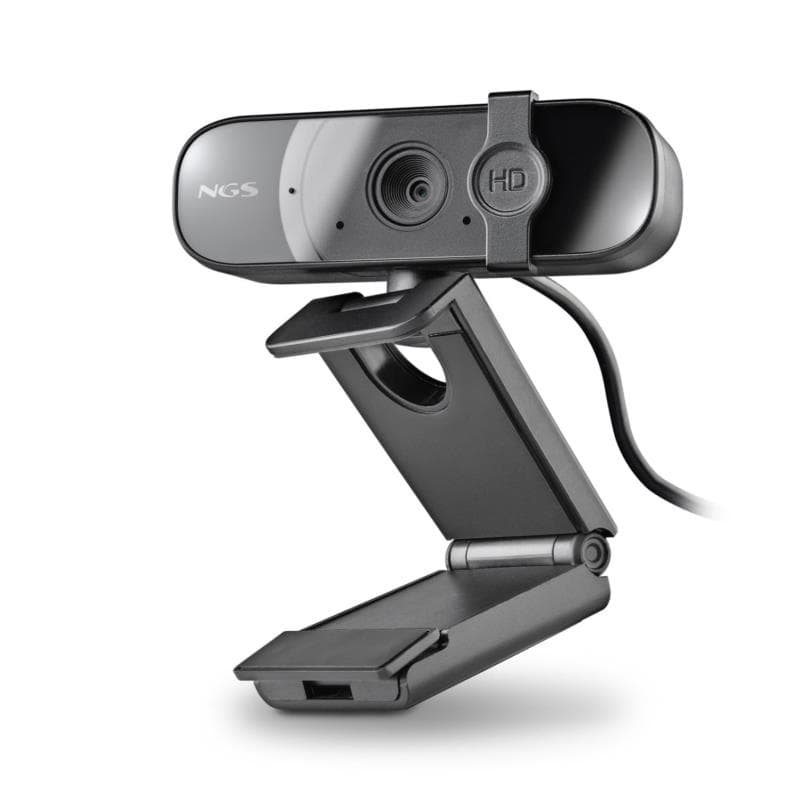 Webcam Full HD NGS XpressCam 1080HD com Microfone, Autofocus, Tampa de Privacidade e USB 2.0 – Preta